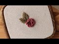 Easy bullion knot rose tutorial  step by step hand embroidery tutorial for beginners  gossamer