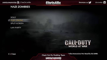 World At War Zombies Mod Menu Phoenix v4