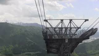 八海山ロープウェイ:車窓と発着と展望台