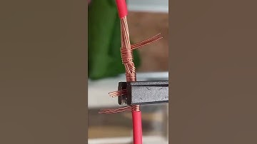 How to install or connect cables with wires that are neatly wound, quickly and simply.