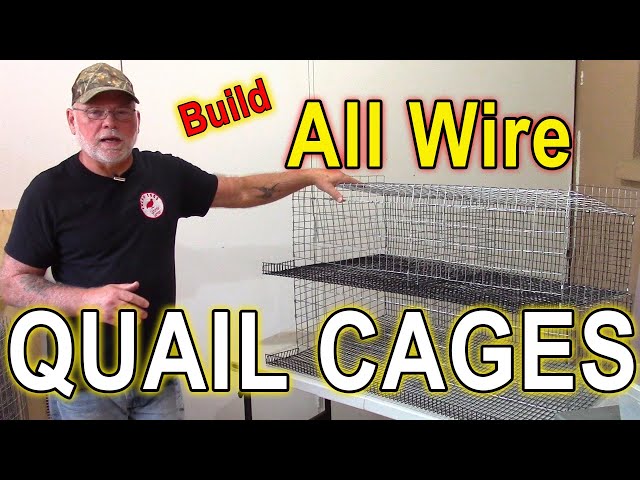 ALL WIRE QUAIL CAGE - Build a commercial style quail cage at a fraction of the cost. class=