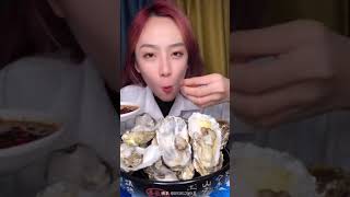 ASMR MUKBANG Seafood eating show, oyster