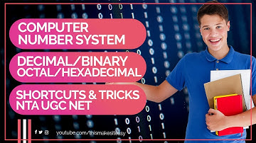 Computer Number system | Easy trick, shortcuts | Decimal, Binary, Octal, Hexadecimal | UGC NET 2020