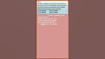 MCQ 56| Partnership Fundamentals| T S Grewal 2024| Class12 Accounts| Chapter1| Shorts@learnwithease