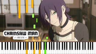 First Glance  Chainsaw Man Reze Arc Piano Tutorial  Sheet  4k