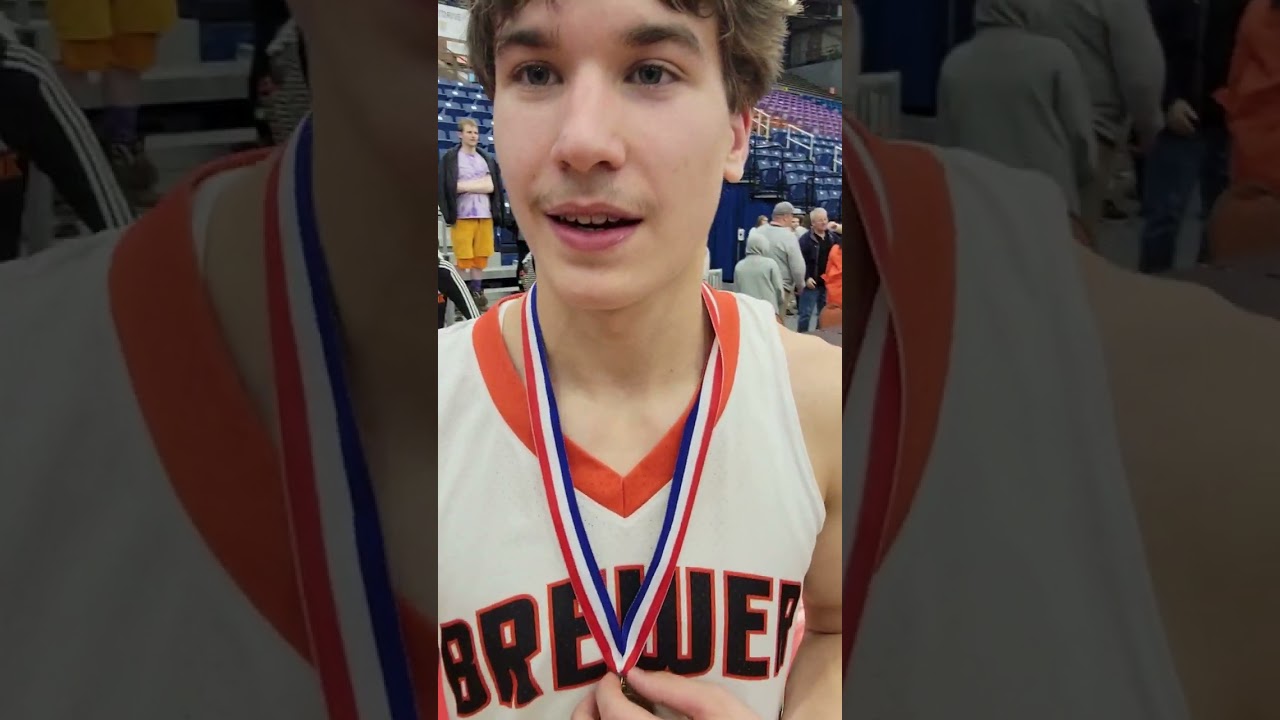 Brady Saunders postgame after the Class A State Title game in Augusta #basketball #tourney2023