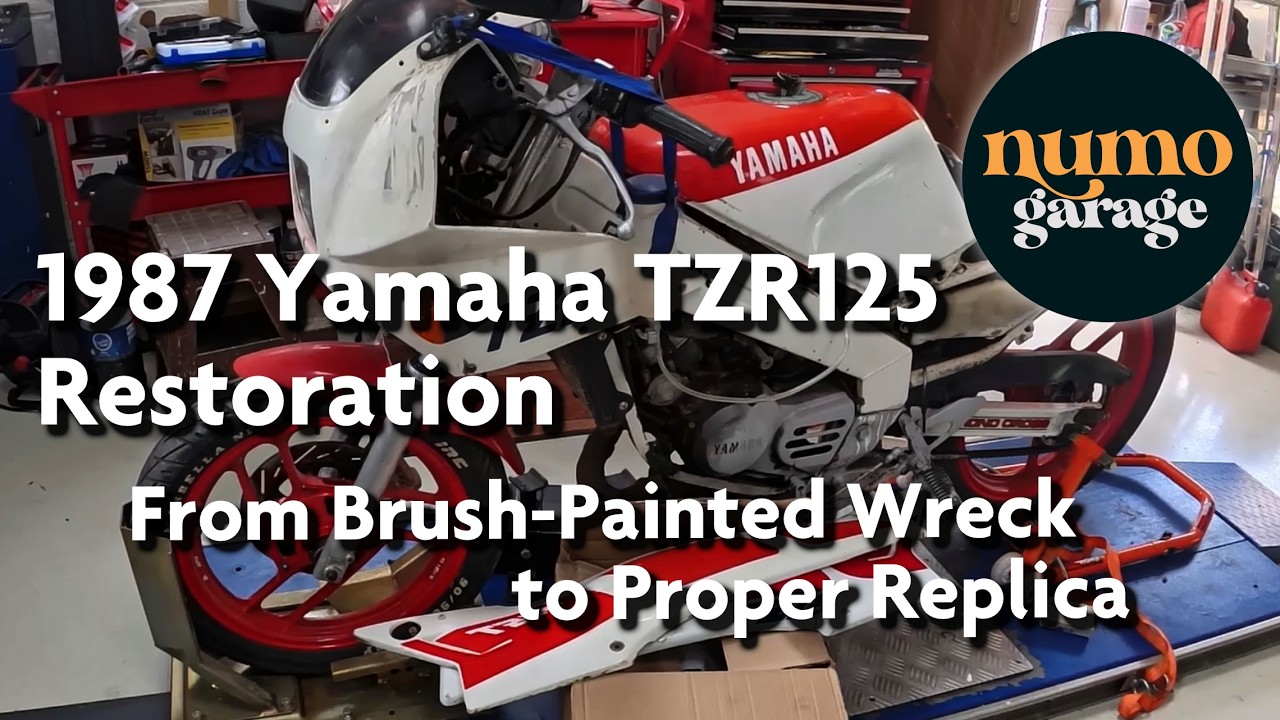 Реставрация Yamaha TZR125 1987 года – от покрашенного кистью разбитого мотоцикла до точной копии.