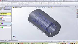 Rosca métrica en Solidworks.