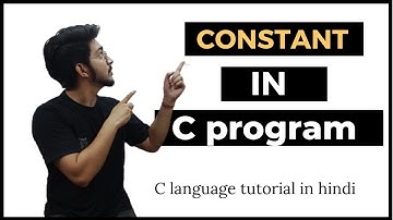 Constant in c programming in Hindi | Explain types of constants in C programming | #constants#5