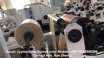 Square bottom paper bag making machine with pp window new