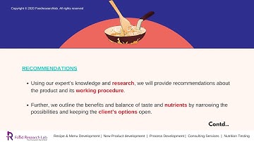 Food Prototype Development | Food product prototype - FoodResearchlab