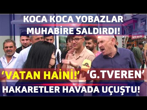 MUHABİRİN ÜSTÜNE YÜRÜYEREK KORKUTACAKLARINI SANAN YOBAZLAR! 'VATAN HAİNİ!' #sokak #sokakröportajı