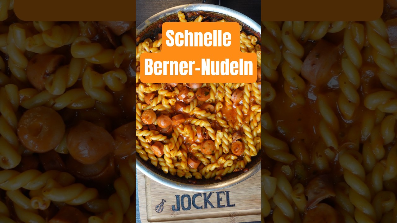 Berner Würstchen Nudelpfanne