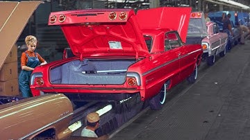 This is how Chevrolet Impala was made in the US in the 1960s - American Retro Car Factory
