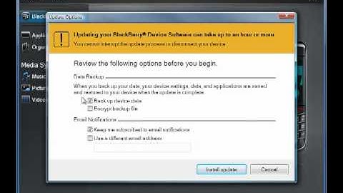 BlackBerry Desktop Software 6.0 - How to Update Your Device Software