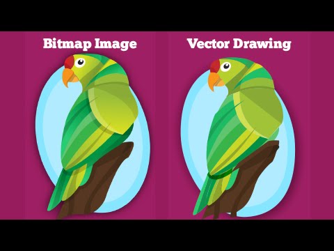 What is the way to convert a JPEG bitmap image into a vector drawing?