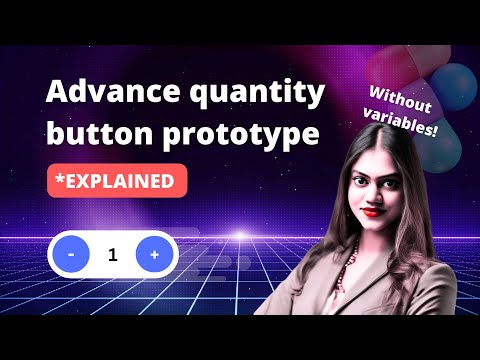 How to make a quantity button prototype? | Easy tutorial | Without variables