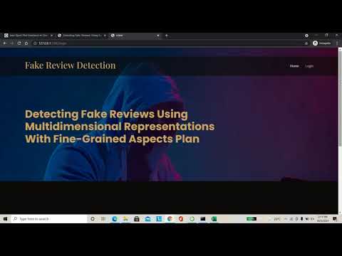 Detecting Fake Reviews Using Multidimensional Representations With Fine Grained Aspects Plan