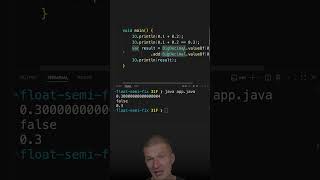 Details float passes, double fails: 0.1 + 0.2 == 0.3 #java #shorts #coding #airhacks Guide