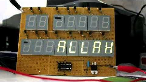 PIC 16F628 Laufschrift