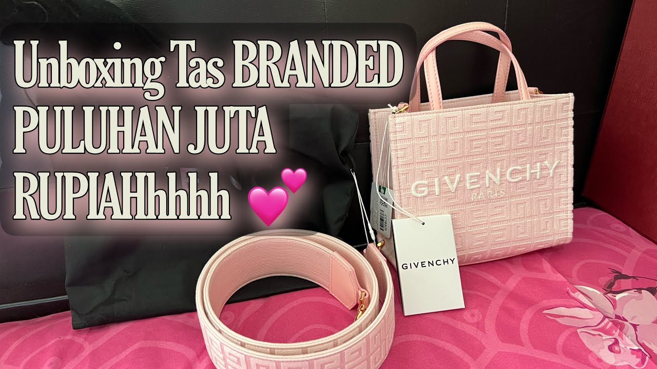 UNBOXING Tas branded GIVENCHY Mini 4G Tote || Tender Pink 💕