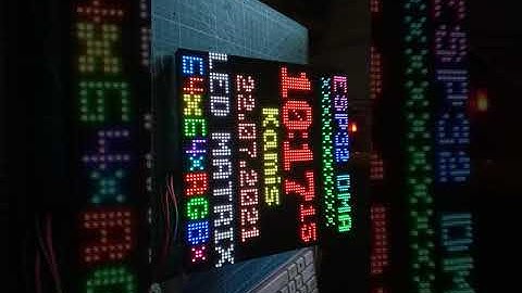 ESP32 HUB75 Matrix Panel DMA.