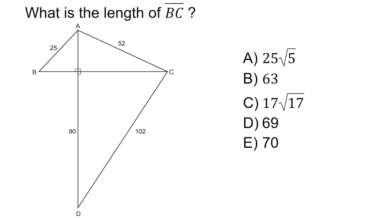 ACT Math Problem 68 (Advanced, 28+) - YouTube