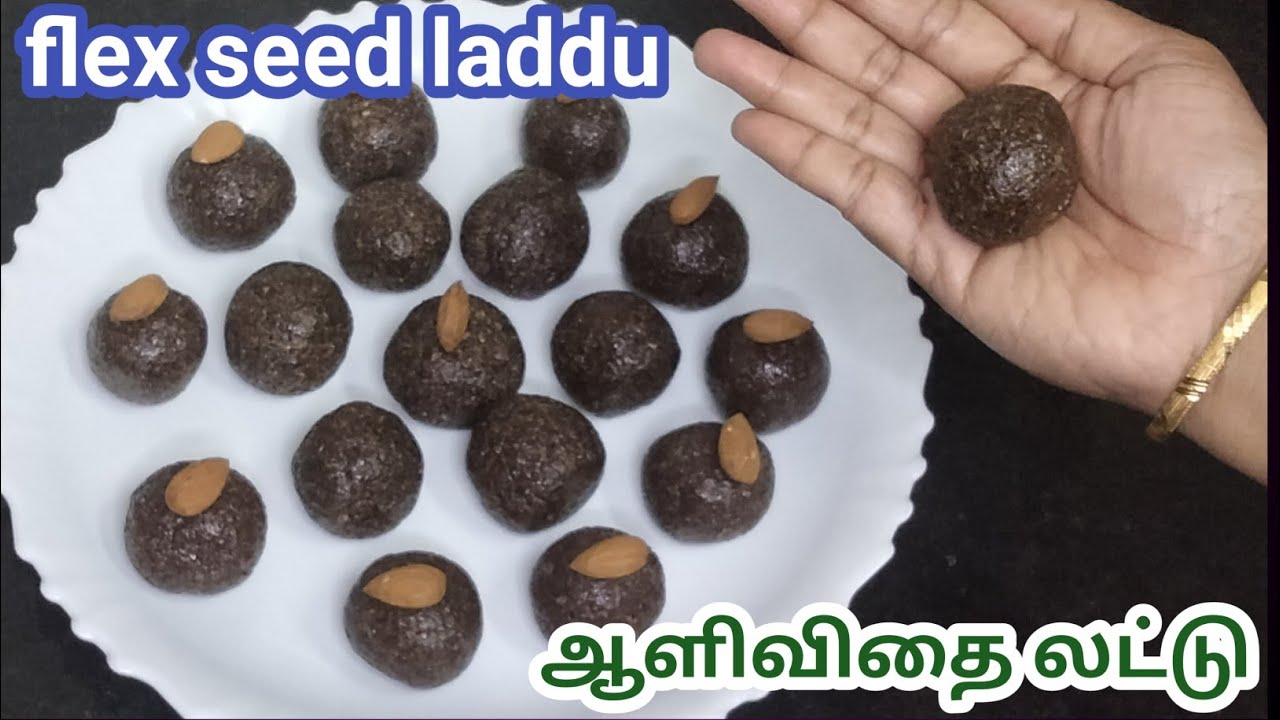 flax seed laddu for hair growth/ஆளிவிதை லட்டு/healthy laddu recipe in tamil YouTube