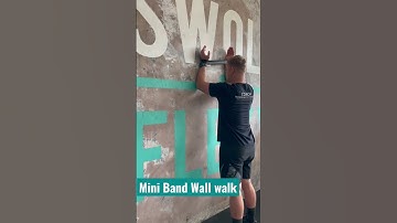 Mini Band Wall Walk #shorts #scapula #shoulderstability