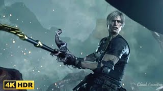 Leon Kills Osmund Saddler Cutscene - Resident Evil 4 Remake 4K 60 Fps