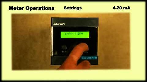 How to do the setting of FT 650 flow meter #flowmeter #Aster #settings #Flow #Turbineflowmeter