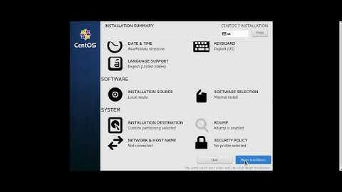 CentOS 7 Installation
