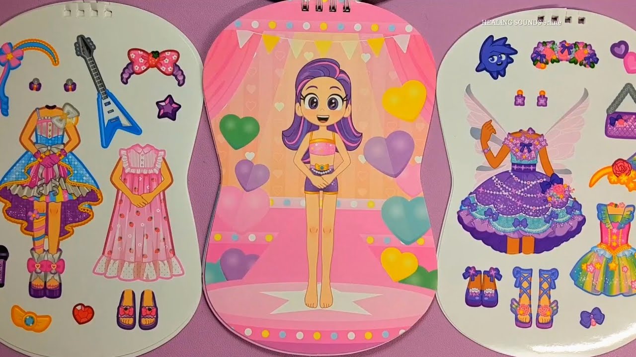 作業動画Rainbow Bubblegem ステッカーデコASMR ❤️