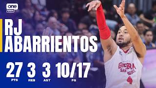 RJ Abarrientos SCORES GAME-HIGH 27 PTS for Ginebra vs Meralco | PBA SEASON 50 GOVERNORS' CUP
