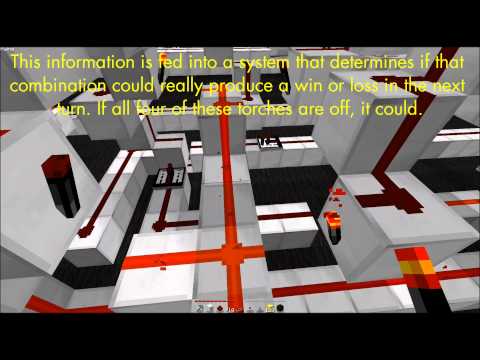 Minecraft Redstone Game - Connect 4