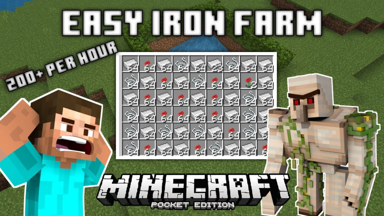 Minecraft iron farm 1.20 bedrockEasy iron farm 1.20 bedrock tutorial