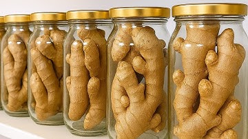 Preserve Ginger Like a Pro for 12 Months | No Sprouting, No Spoiling