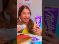 😂🍫 Let’s Try a Sneaky Chocolate Game Trick! So Smart! #DIY #Shorts #Kids