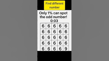 find the different number in this illusion #brainteaser #quiz #braintrippin #brainbenders #inspire