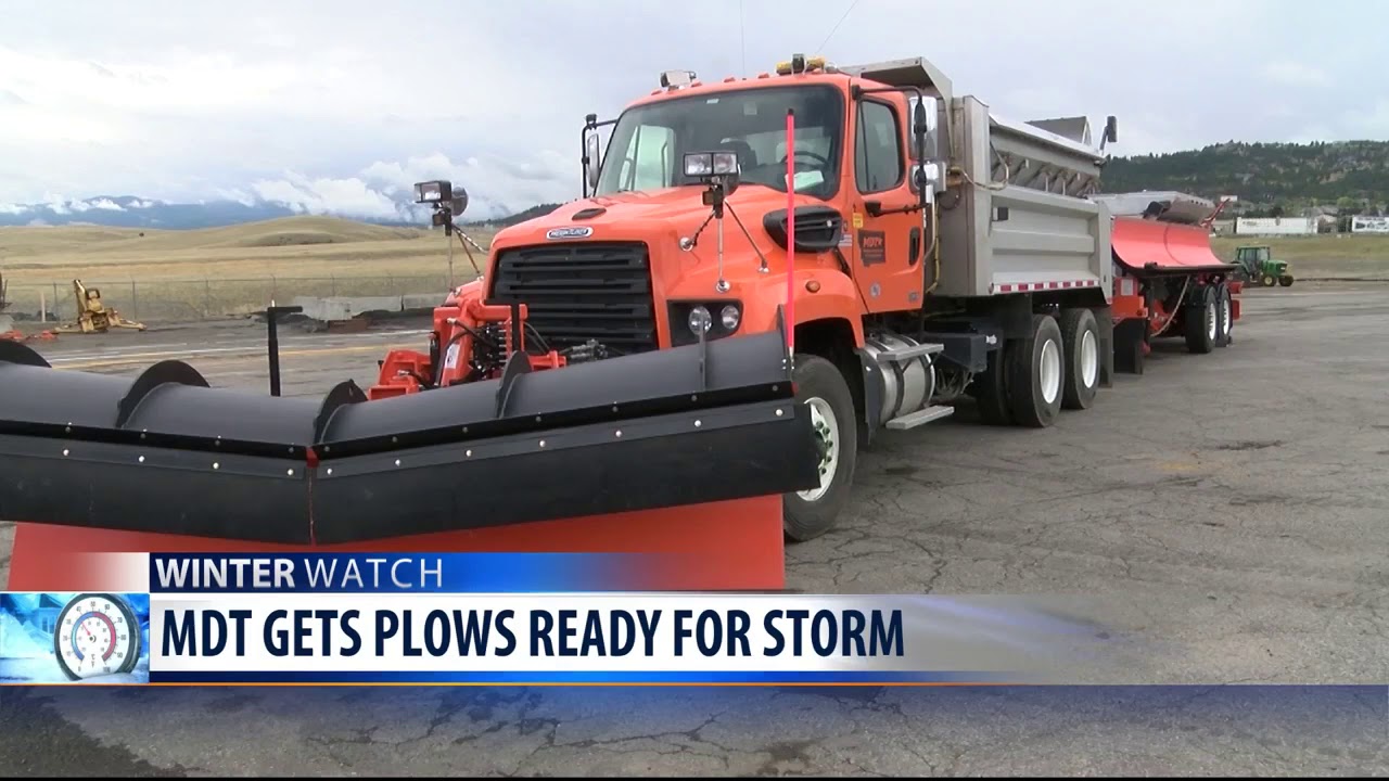 Montana Department of Transportation snow plows gearing up for storm