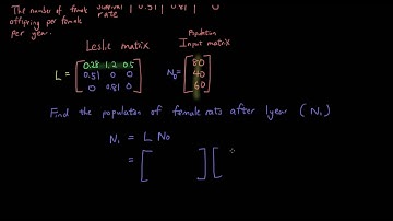 Real-life applications of Matrices - Leslie Matrix Model