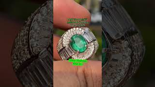 Natural 1.53ct Emerald Zambia Top Color - 081316220129 #emerald #zamrud #gemstones #rings