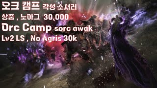 [검은사막] 각성 소서러 오크 캠프 상줌,노아그 30,000 [BDO] sorceress awakening orc camp 30K (Lv2 LS)