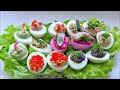 Фаршированные яйца 7 обалденных начинок / Закуски на праздничный стол