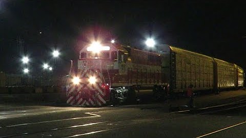 Autorack Switching at the West end of Muni Yard (3/15/2019)