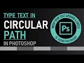 Circle Text Photoshop | Type on a Path Photoshop | Zeedign Tutorials