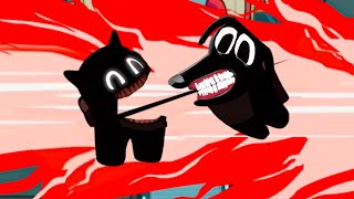 Among us but cartoon cat vs cartoon dog perfect timing kill animation compilation ( meme )