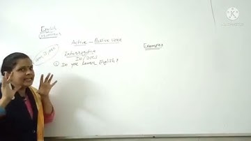 CLASS 11 COM G.M SUB: ENGLISH GRAMMAR-ACTIVE PASSIVE PART:2 BY VARSHA MAM AARADHYA CLASSES