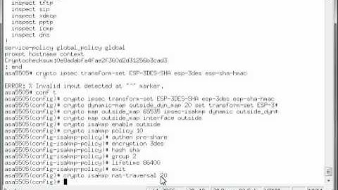 Cisco ASA 7.2 Remote VPN IPSec Firewall config