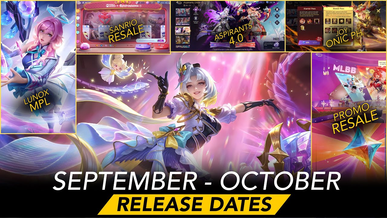 SEPTEMBER to OCTOBER Release DATES| Sanrio Resale CONFIRMED| Aspirants 4.0| Promo Diamonds & more